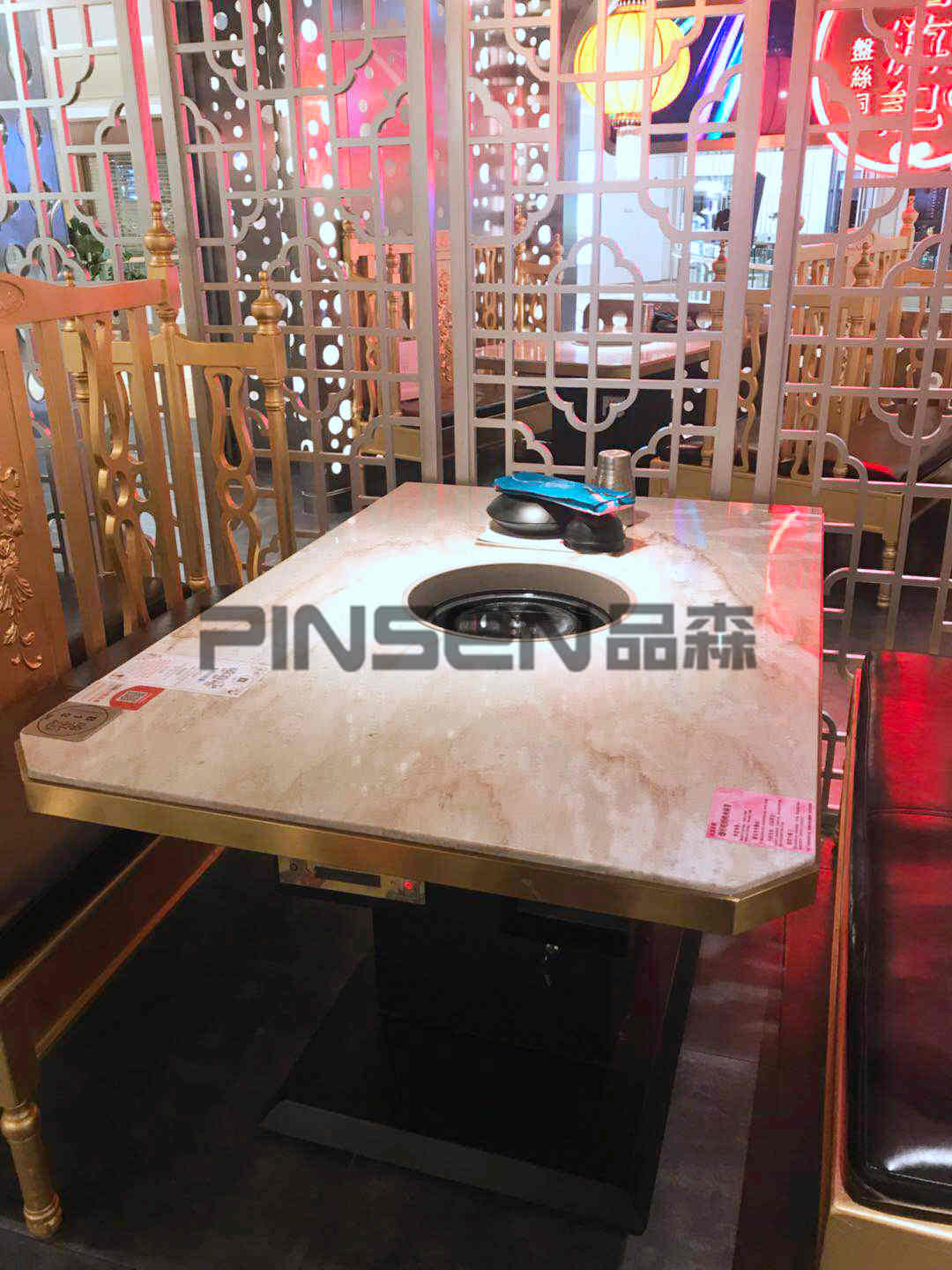 嘻游記商用火鍋桌子卡座