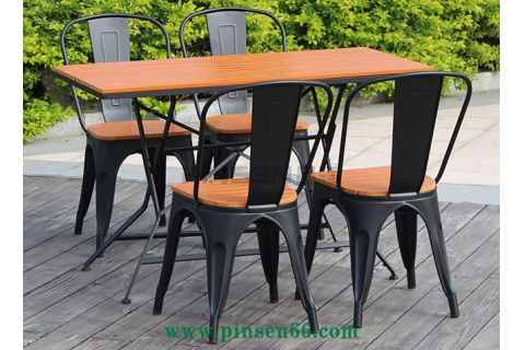 鐵藝折疊工業(yè)風(fēng)戶(hù)外休閑咖啡廳桌椅