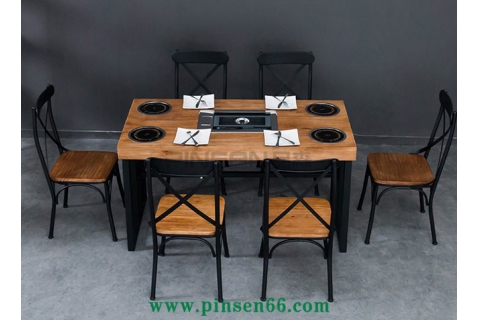 木炭燒烤店餐桌廠家哪家可靠，用什么排煙方式好？開燒烤店了解一下