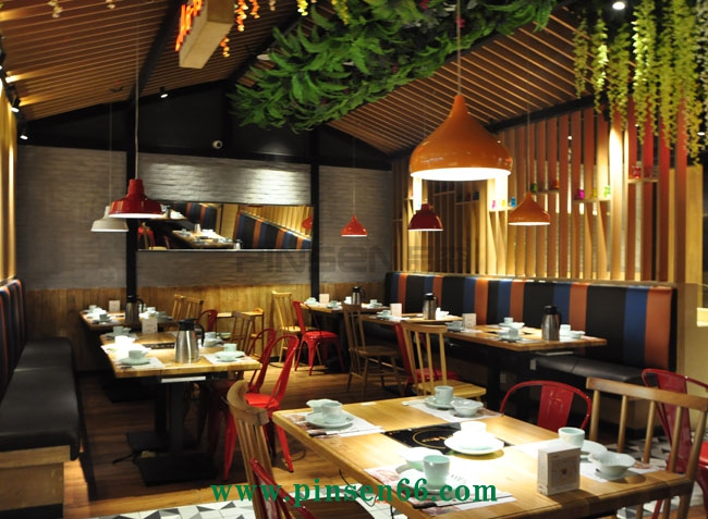 魚樂(lè)飛火鍋店桌椅卡座